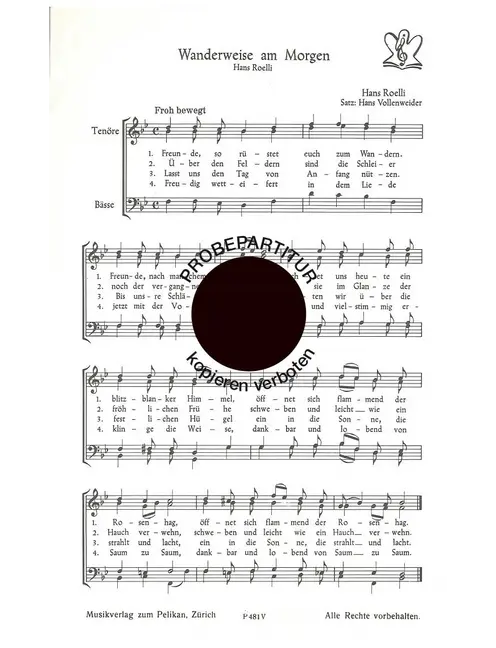 Wanderweise am Morgen